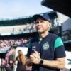 O técnico Mozart, do Coritiba, no Couto Pereira
