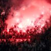 Torcida em Athletico x Corinthians, na Arena da Baixada