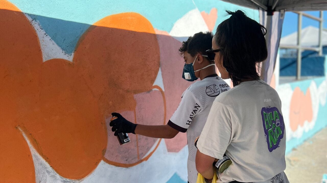 Oficina de Graffiti – Crédito_ Acervo Escola de Rua