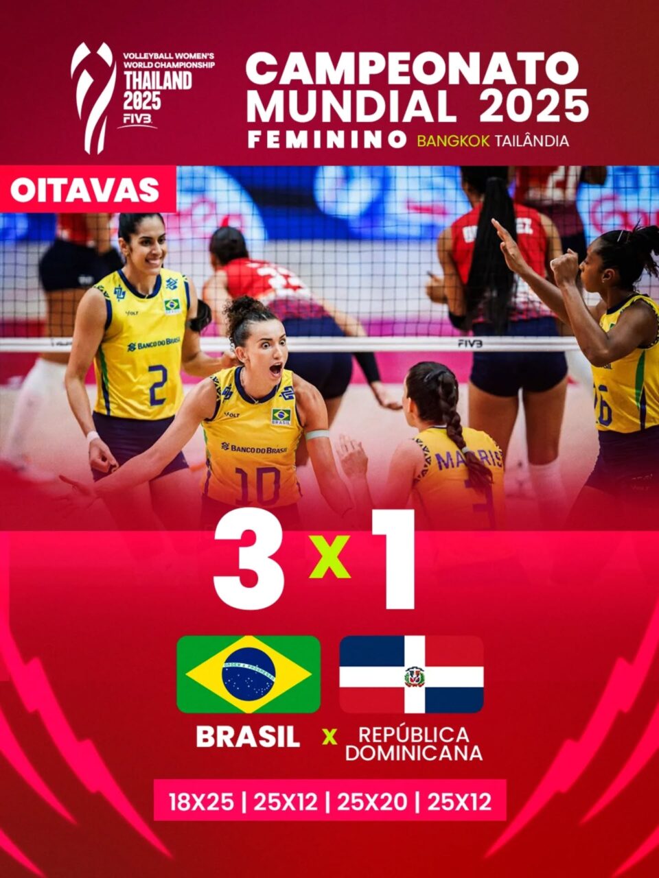 Vitória brasileira no vôlei feminino