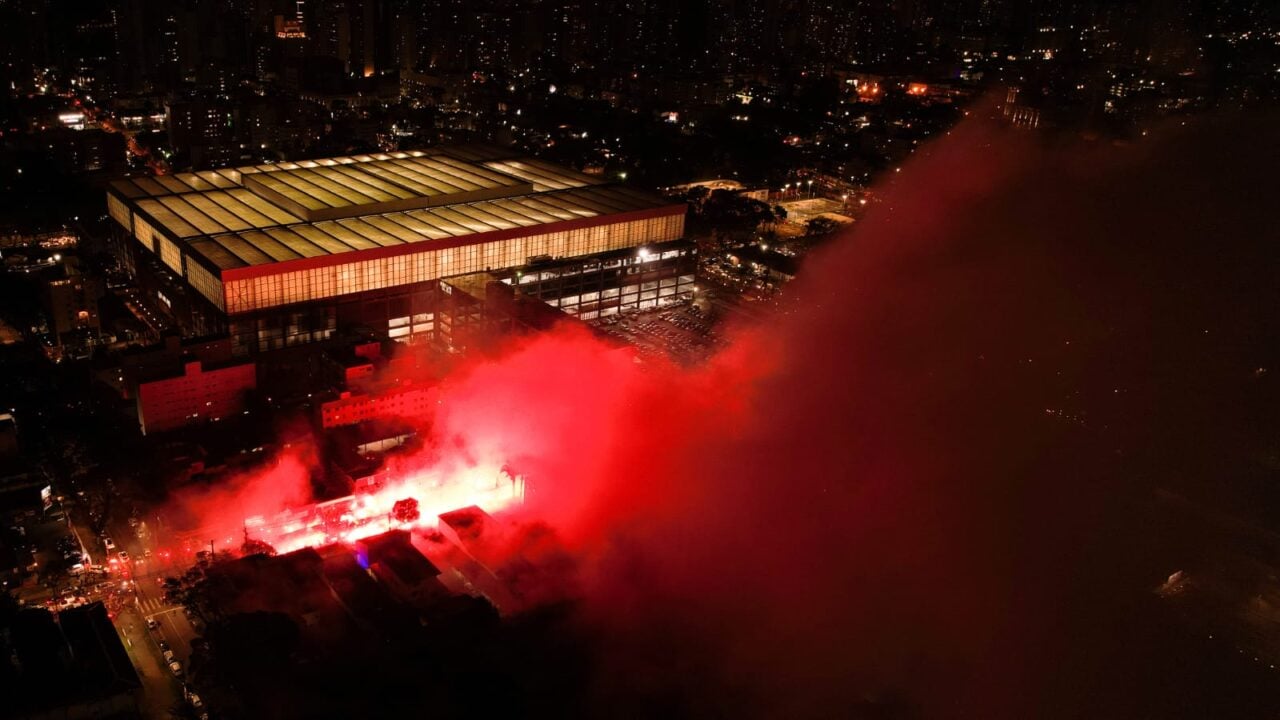 Arena da Baixada em dia de jogo da Copa do Brasil