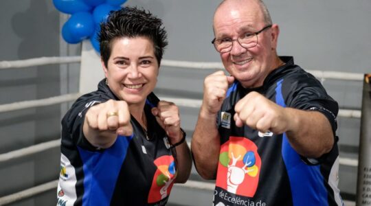 Rosilete e Macaris no Centro de Excelência de Boxe
