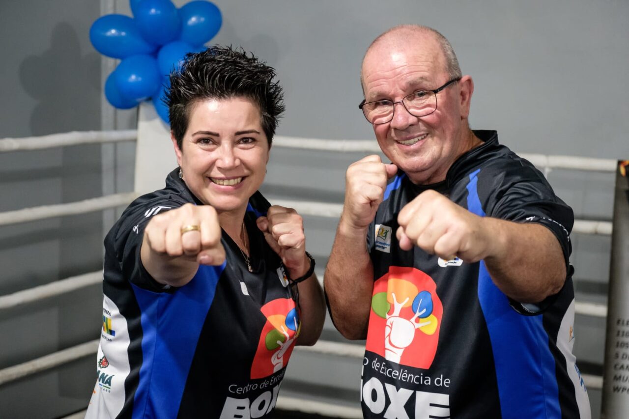 Rosilete e Macaris no Centro de Excelência de Boxe