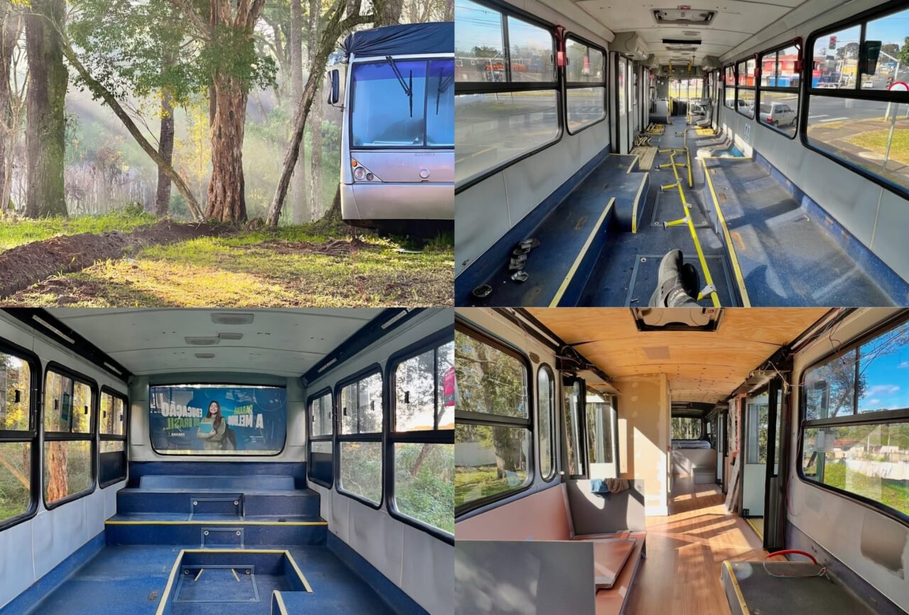 onibus de curitiba vira casa