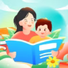 os-pais-orientam-seus-filhos-a-ler-e-estudar-o-pano-de-fundo-sao-varios-livros-e-plantas-vetor_432516-3747