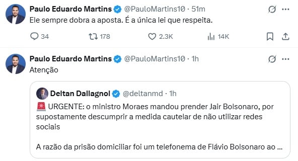 paulo martins filipe barros prisão domiciliar bolsonaro