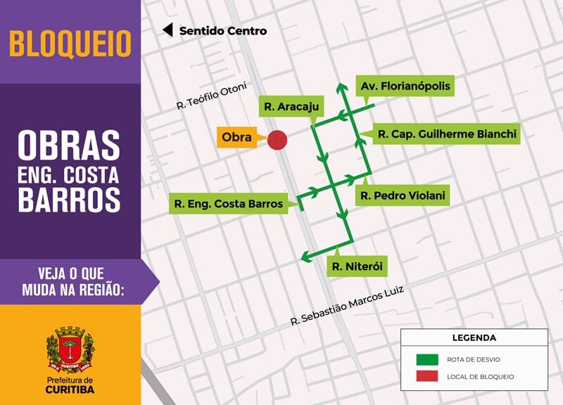 ruas interditadas