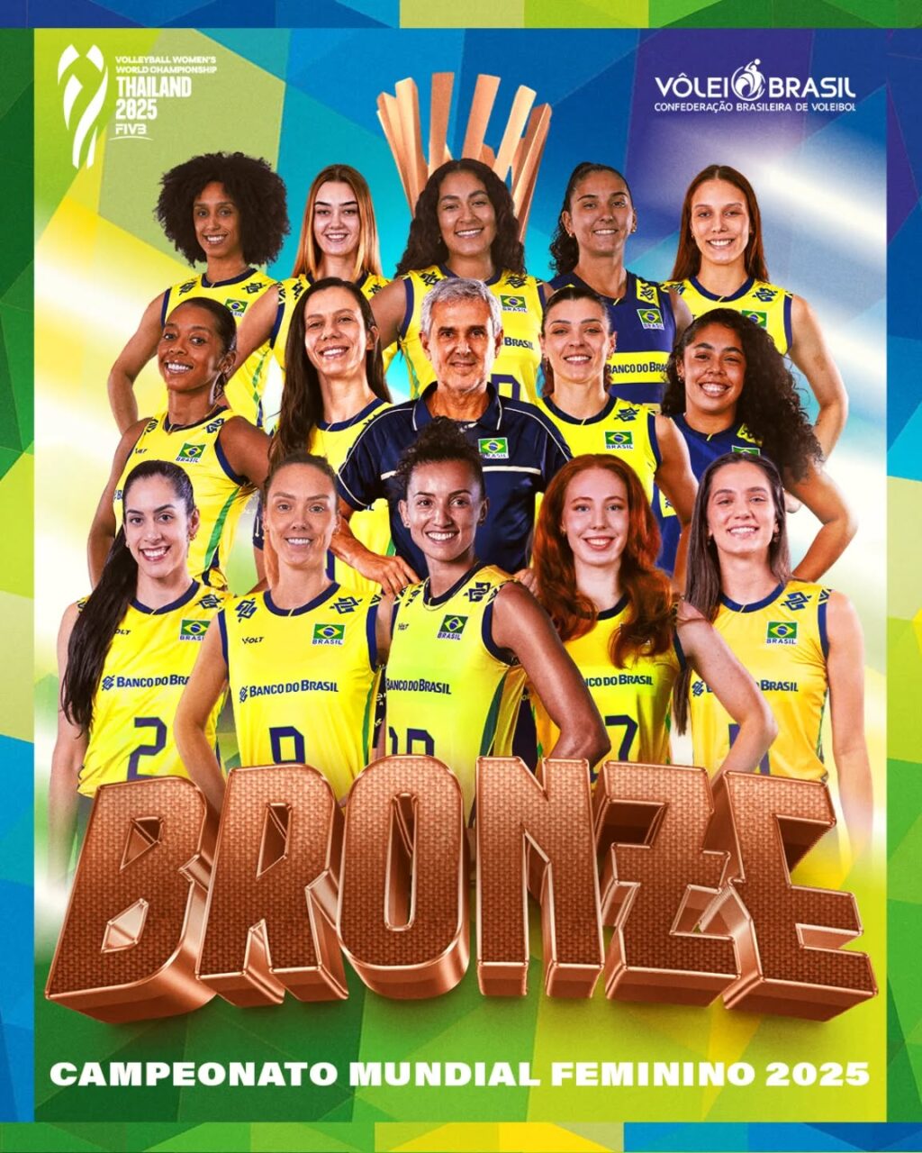 Brasil é bronze no Mundial de Vôlei Feminino