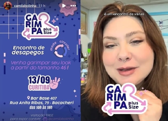 Camila Bolinha convoca o Garimpa Plus Size