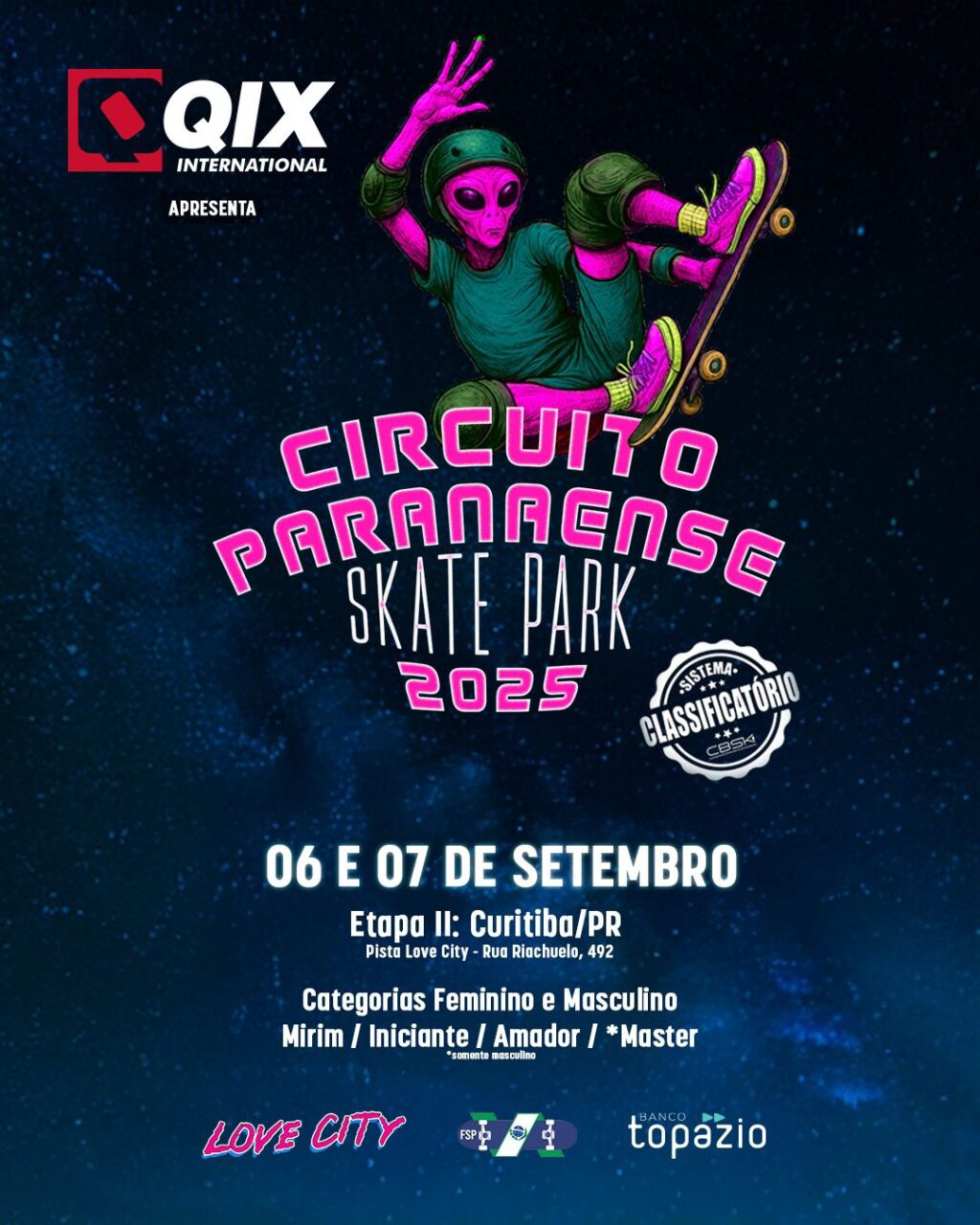 Circuito de Skate Park em Curitiba
