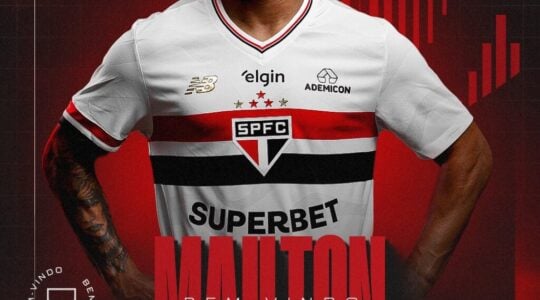 O lateral-direito Mailton, ex-Coritiba: contratado pelo São Paulo