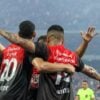 Jogadores do Athletico comemoram