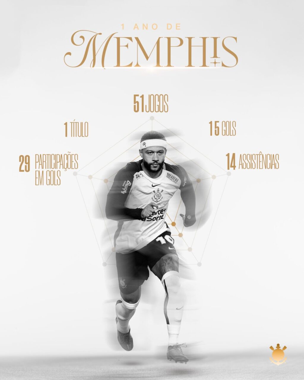 O atacante holandês Memphis Depay: provável titular em Corinthians x Athletico