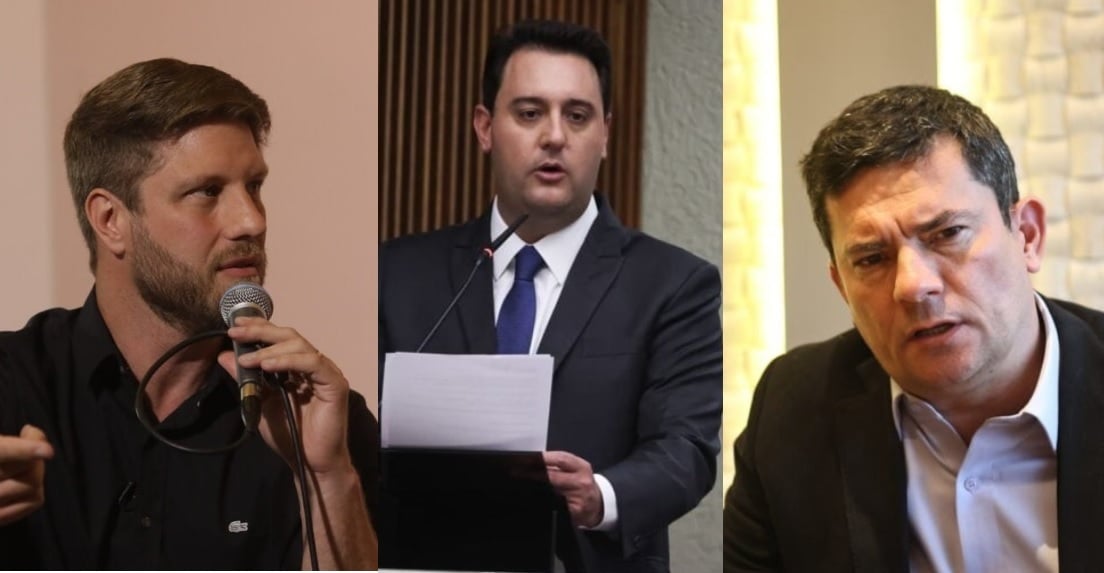 Requião Filho, Ratinho Junior e Sergio Moro: pesquisa eleitoral
