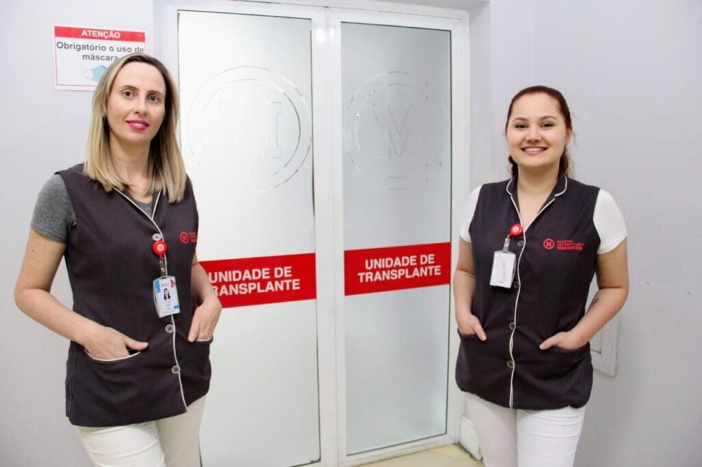 Equipe da unidade de transplantes do Hospital Universitário Evangélico Mackenzie