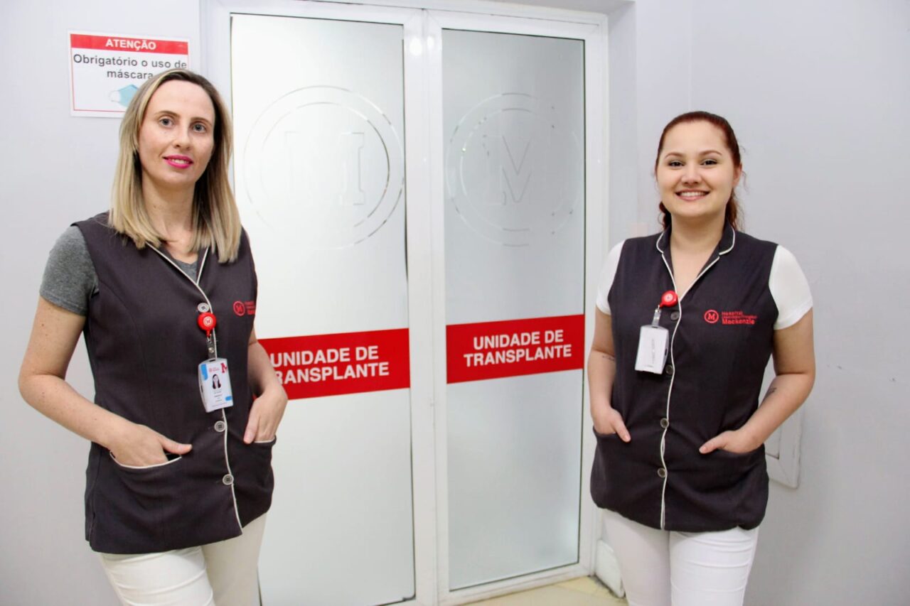 Equipe da unidade de transplantes do Hospital Universitário Evangélico Mackenzie