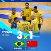 Brasil vence no vôlei masculino