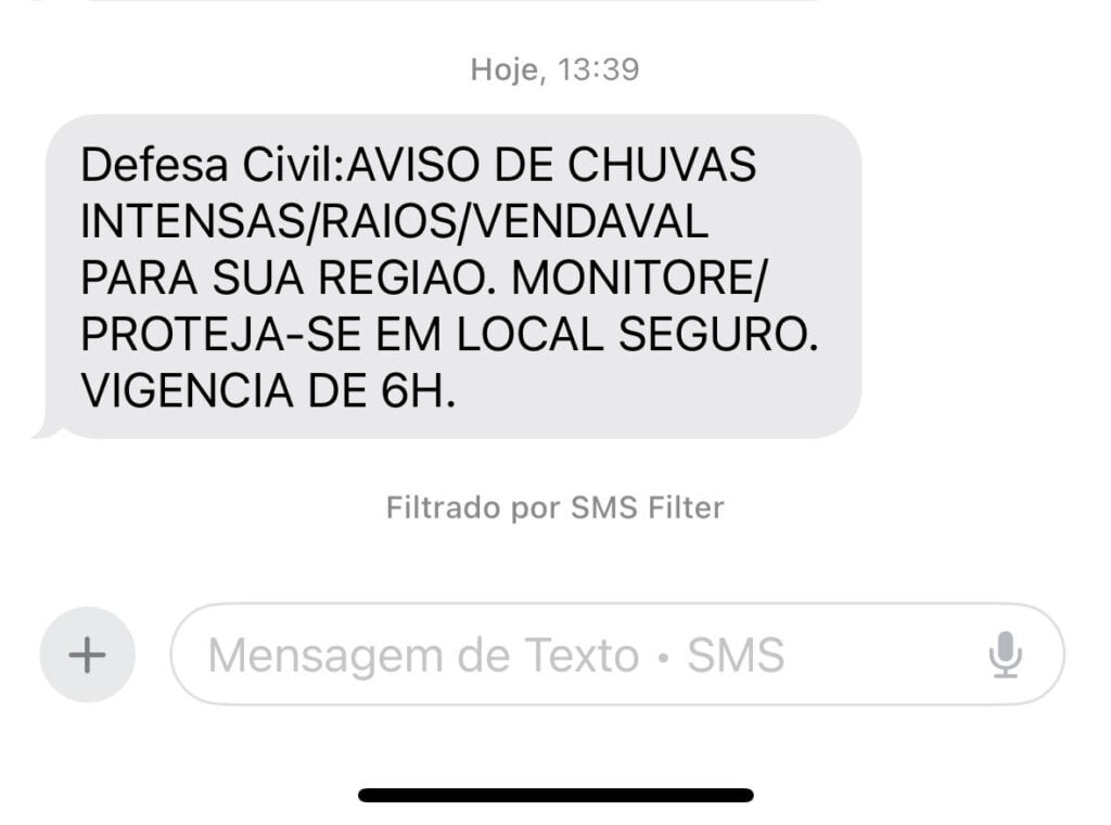 alerta sms
