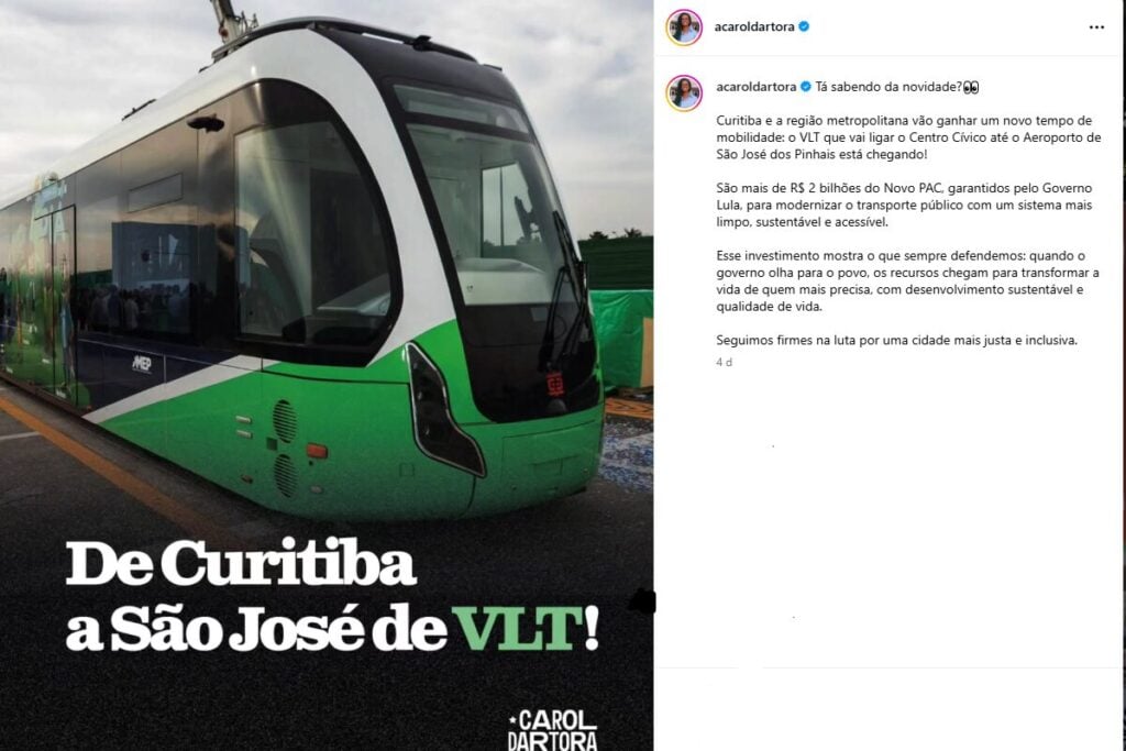carol dartora bud no lugar do VLT