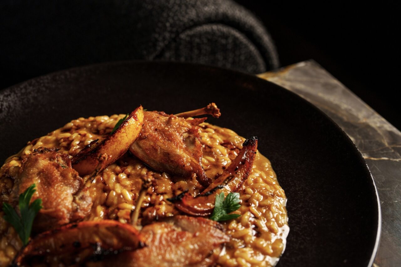 Risoto e codorna do DUQ (foto Rubens Kato)