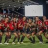 Jogadores do Atlético-GO comemoram