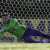 O goleiro curitibano Bento, ex-Athletico Paranaense, em treino da seleção brasileira