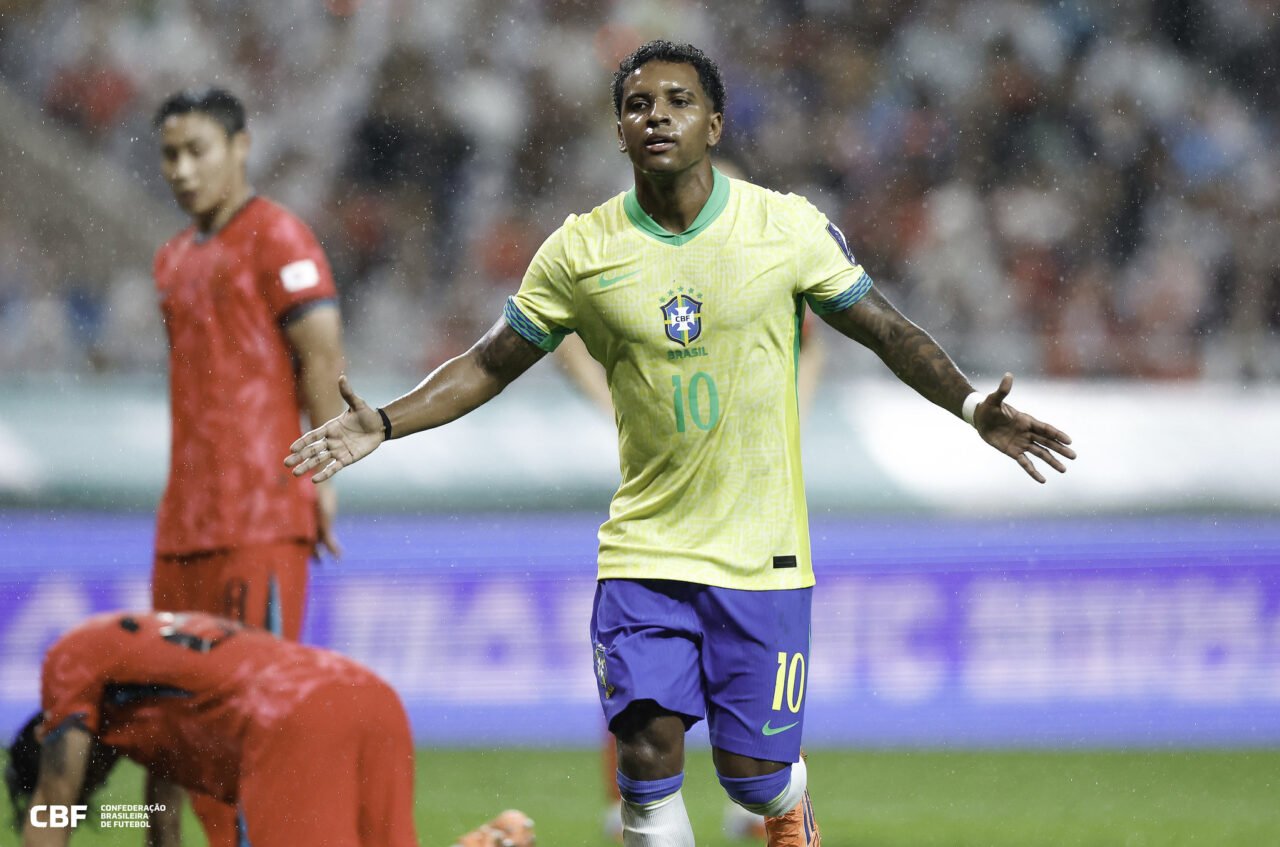 Rodrygo em Coreia do Sul x Brasil