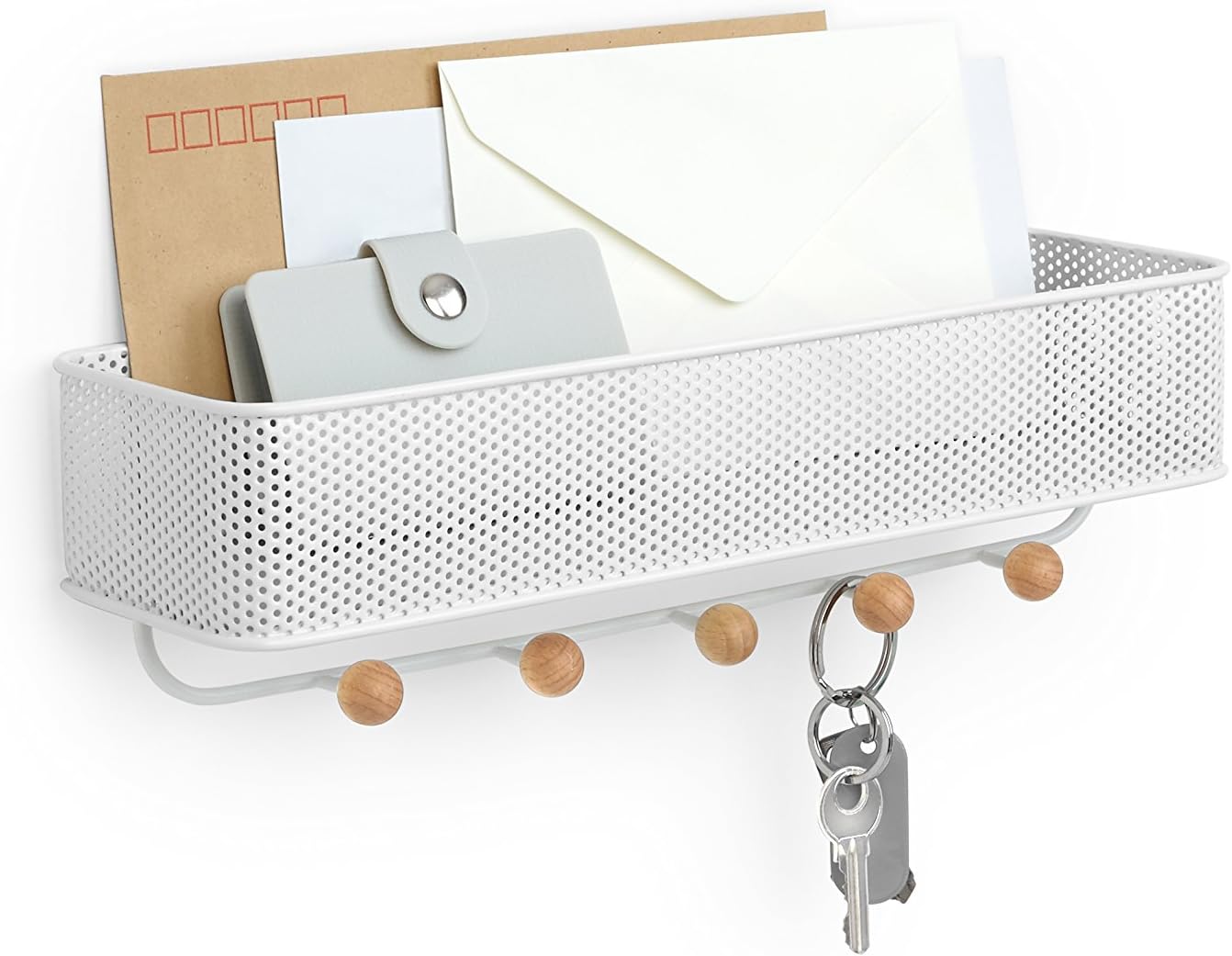 Organizador Estique Cor Branco Em Metal Umbra Branco