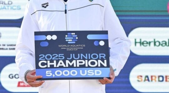 O nadador curitibano Leonardo Brandt Macedo: campeão mundial
