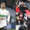 O meia português Josué e o atacante colombiano Viveros: estrangeiros no Atletiba