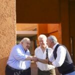 Rafael Greca (à esquerda) e Adoaldo Renato Lenzi (ao centro)