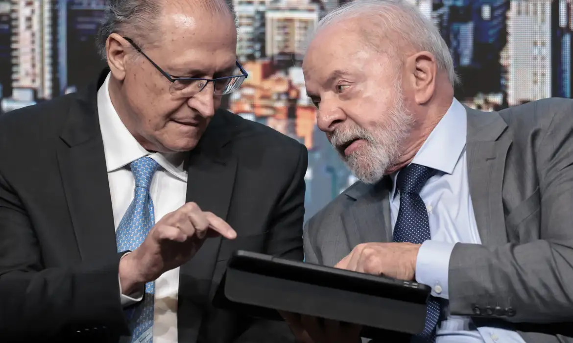 O vice Geraldo Alckmin e o presidente Lula