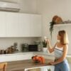 ar condicionado na cozinha