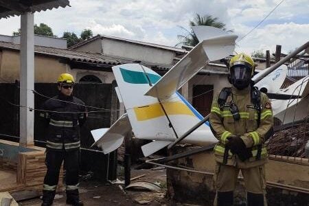aviao cai em goiania