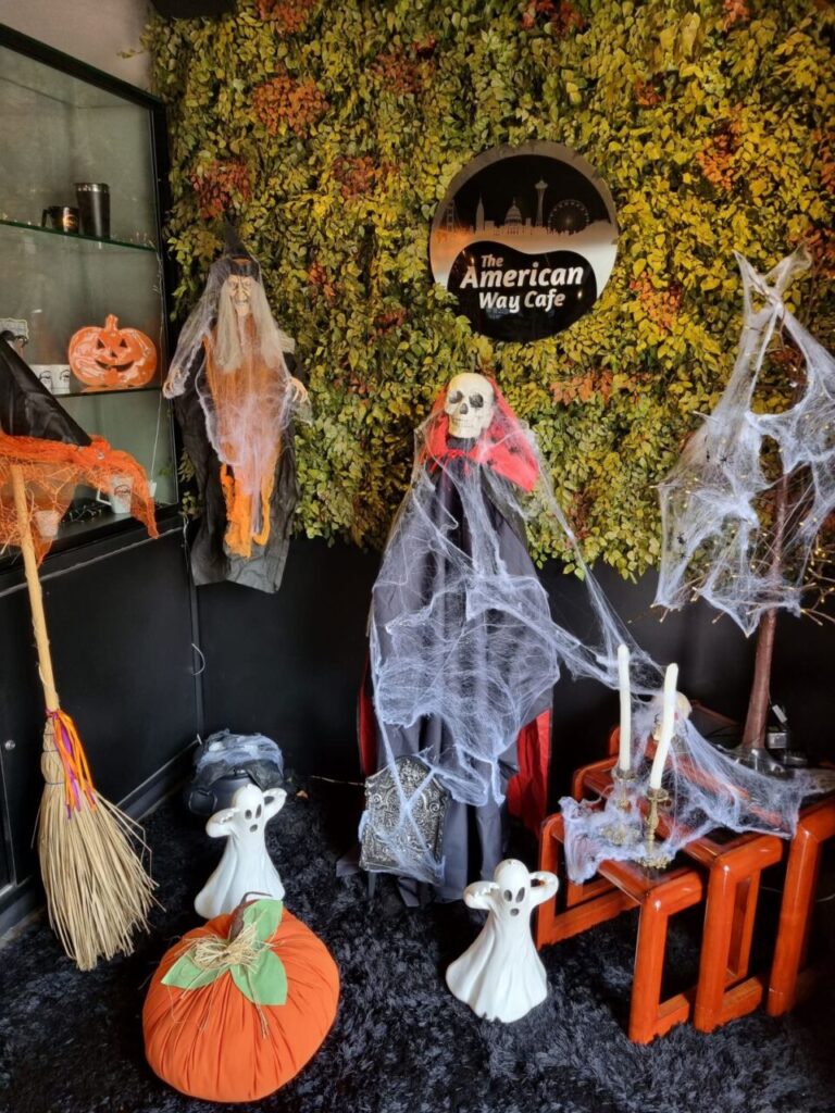 halloween decoracao hall
