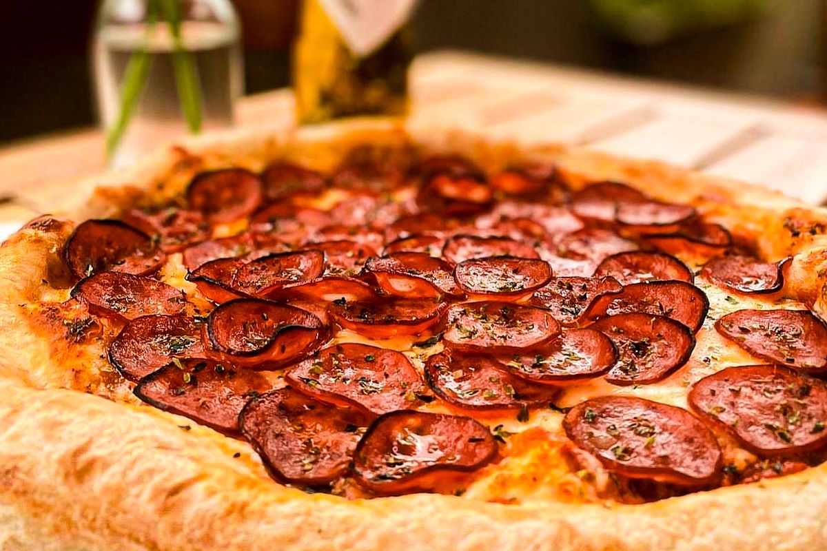 Pizza de calabresa (foto Ag. Vulgata/arquivo Pantucci)