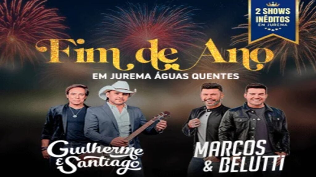 Resort no Paraná com águas termais celebra fim de ano com shows de artistas nacionais.